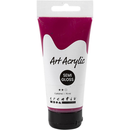 Art Akrylmaling, halvblank, transparent, cyklame, 75ml/ 1 fl.