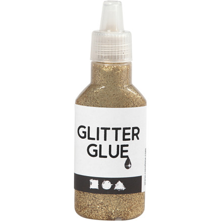 Glitterlim, guld, 25ml/ 1 fl.