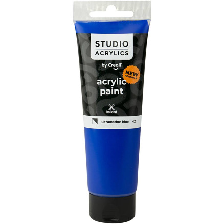 Creall Studio Akrylmaling, Halvdækkende, Ultramarine Blå 120ml
