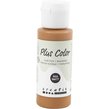 Plus Color Hobbymaling i Raw Sienna - 60 ml tilbud!