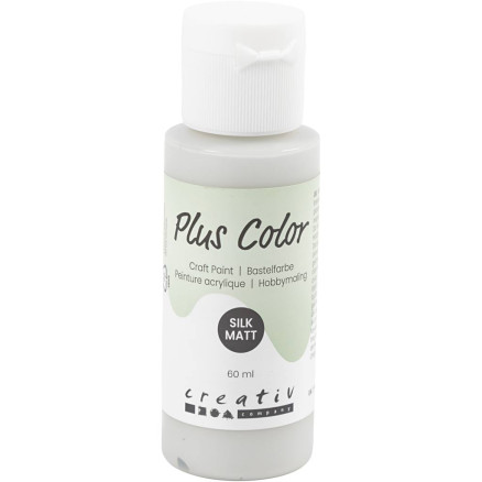 Plus Color Hobbymaling, lys grå, 60ml/ 1 fl.