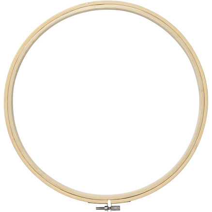 Broderiramme i træ, 25 cm - perfekt til broderi!