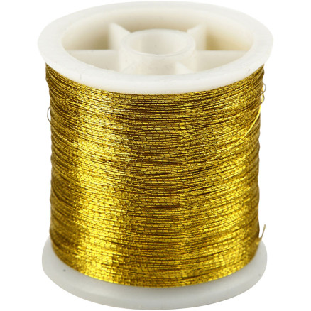 Sytråd, tykkelse 0,15 mm, guld, 100m/ 1 rl.