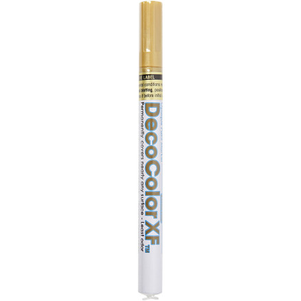 Dekorationstusch, streg 0,8 mm, guld, 1 stk.