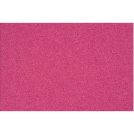 Hobbyfilt, ark 42x60 cm, tykkelse 3 mm, pink, 1 ark