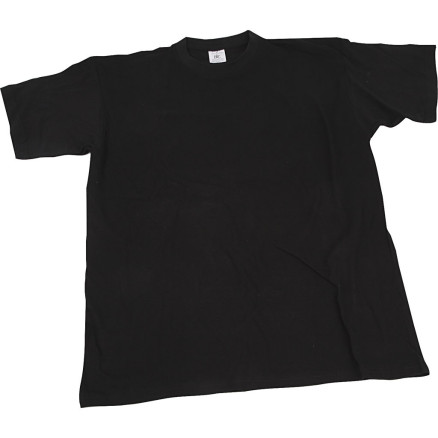 T-shirt, B: 44 cm, str. 12-14 år, rund hals, 145 g, sort, 1 stk.