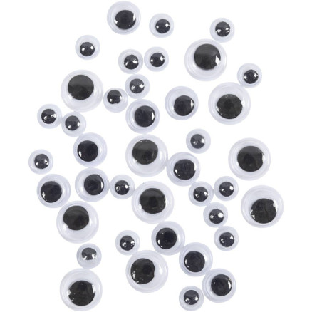 Rulleøjne, diam. 6+8+10 mm, 40ass./ 1 pk.