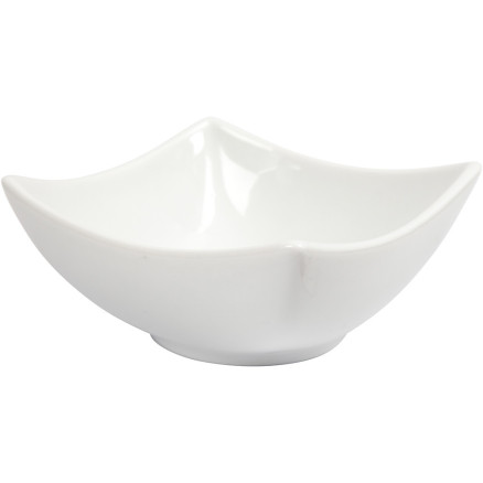 Skål, H: 4,5 cm, diam. 10 cm, hvid, 2stk./ 1 pk.