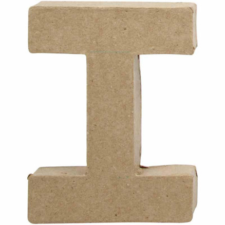 Bogstav, I, H: 10 cm, B: 7,5 cm, tykkelse 1,7 cm, 1 stk.