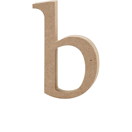 Lille træbogstav "b" - Kreativ DIY til dekoration