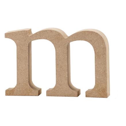Bogstav, m, H: 8 cm, tykkelse 2 cm, 1 stk.