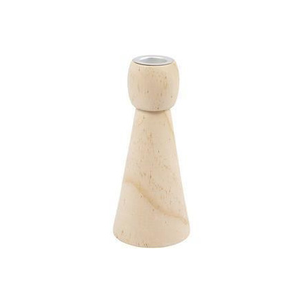 Lysestage, H: 14,5 cm, diam. 6,5 cm, 1 stk.