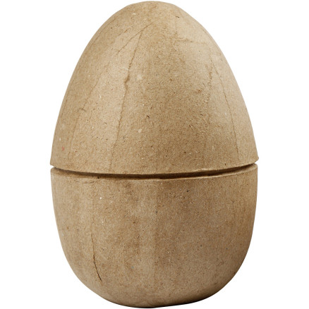 To-delt æg, H: 12 cm, diam. 9 cm, 1 stk.