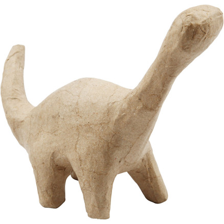 Håndlavet papmaché dinosaur - Kreativ DIY figur