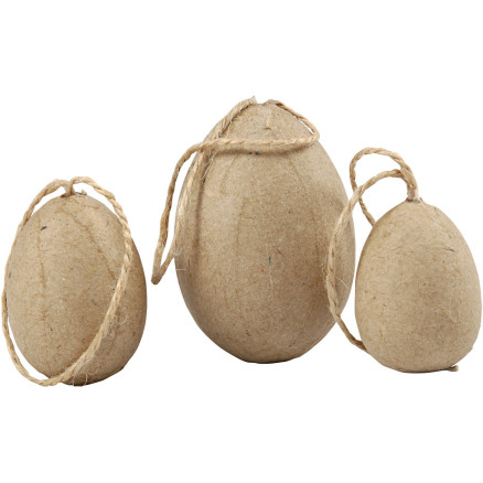 Æg , H: 3+4+5 cm, 6stk./ 1 pk.