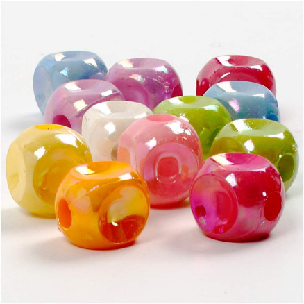 Terningmix i klare farver - 125 ml, 1 pakke