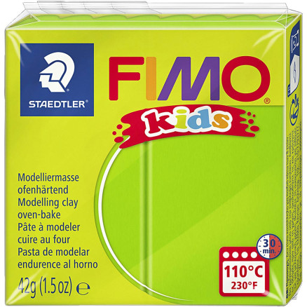 FIMO® Kids ler i lys grøn - 42g til kreative projekter