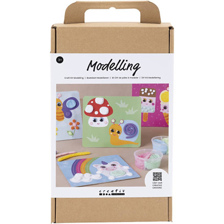 DIY Kit til Modellering - Dekorationsplade 1 pk.