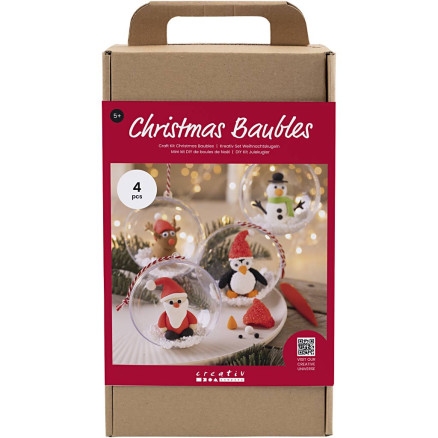 DIY Kit til Julekugler - Kreativ Modellering 1 pk.