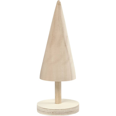 Juletræ, H: 15,5 cm, diam. 5 cm, 1 stk.