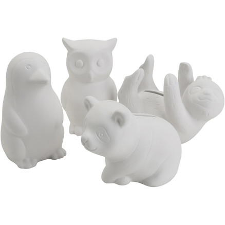Sparedyr, Dyr, str. 8,5-11 cm, Indhold kan variere, 4x6stk./ 1 pk.