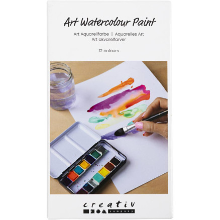 Art Akvarelfarver - Blomster & Landskaber, 12 Farver