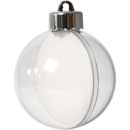 Deko-kugle, diam. 6 cm, transparent, 8 stk./ 1 pk.