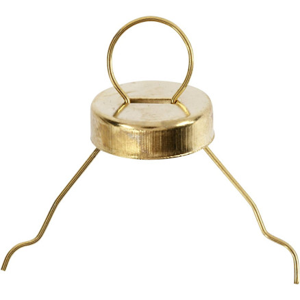 Ophæng, diam. 13 mm, hulstr. 5 mm, guld, 25stk./ 1 pk.