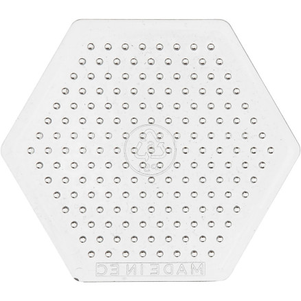 Klar perleplade 7 cm til rørperler - 1 stk.