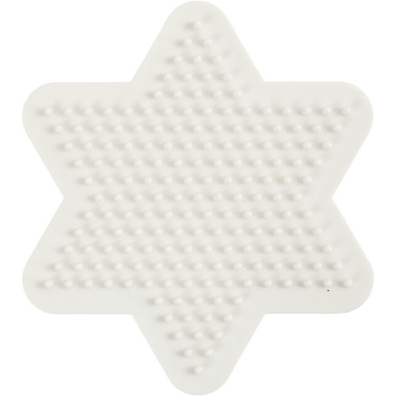 NABBI BioBeads Perleplade, stjerne, str. 9,8x9,8 cm, medium, 1 stk.
