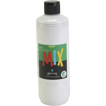 Greenspot Ready Mix, mat hvid, 500 ml - Kreativ Maling