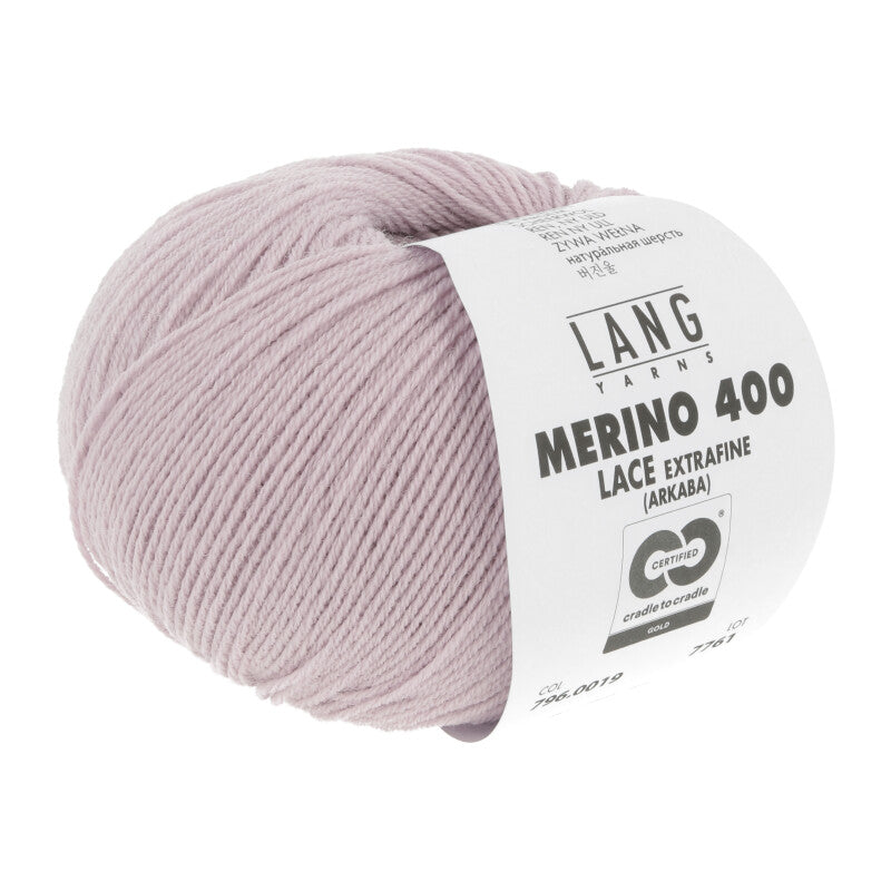 Lang Yarns Merino 400 Lace - Rose - 0019