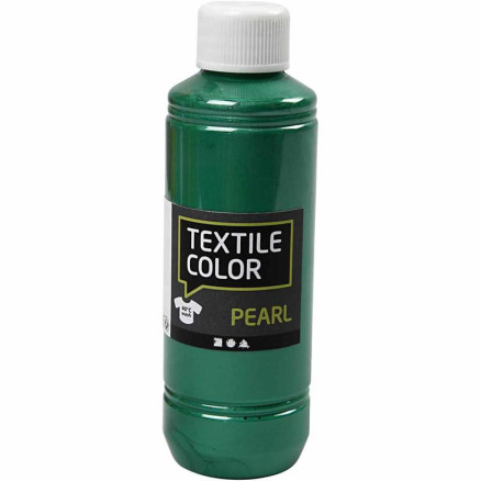 Textile Color, perlemor, grøn, 250ml/ 1 fl.
