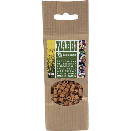 NABBI BioBeads Rørperler, str. 5x5 mm, hulstr. 2,5 mm, medium, mørk grøn, 1000 stk./ 1 pk.