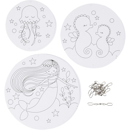 Uro med motiv, diam. 12+15+18 cm, 300 g, 3sæt/ 1 pk.