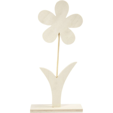 Blomst, H: 26 cm, B: 13 cm, tykkelse 1 cm, 1 stk.