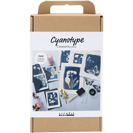 DIY Kit Cyanotypi, blå, 1 pk.