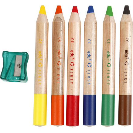 EDU First, tykkelse 13 mm, mine 8 mm, 6stk./ 1 pk.