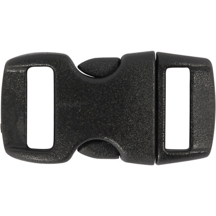 Kliklås, L: 29 mm, B: 15 mm, hulstr. 3x11 mm, sort, 4stk./ 1 pk.
