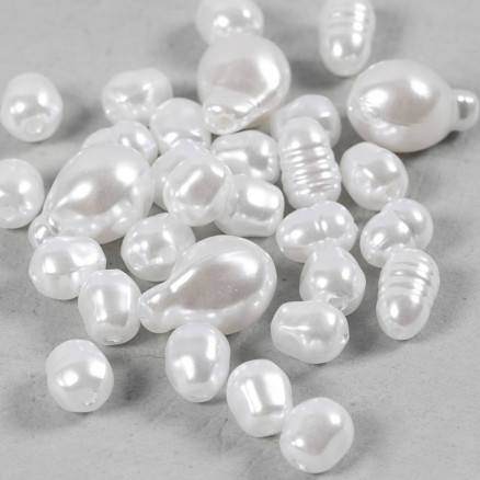Voksperler, Oval, diam. 6-14 mm, hulstr. 1,3-1,5 mm, 30 stk./ 1 pk.