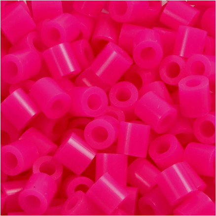 Rørperler, str. 5x5 mm, hulstr. 2,5 mm, medium, cerise (32258), 6000 stk./ 1 pk.