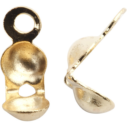 Knudeskjulere med øje, L: 8 mm, diam. 3 mm, forgyldt, 20stk./ 1 pk.