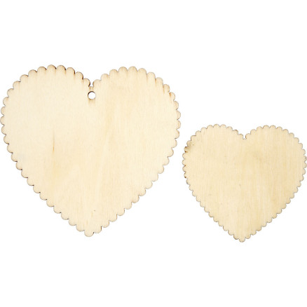 Hjerter, str. 5,1x5,1 cm, 12stk./ 1 pk.