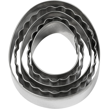 Udstiksforme, æg, str. 8 cm, 5stk./ 1 pk.