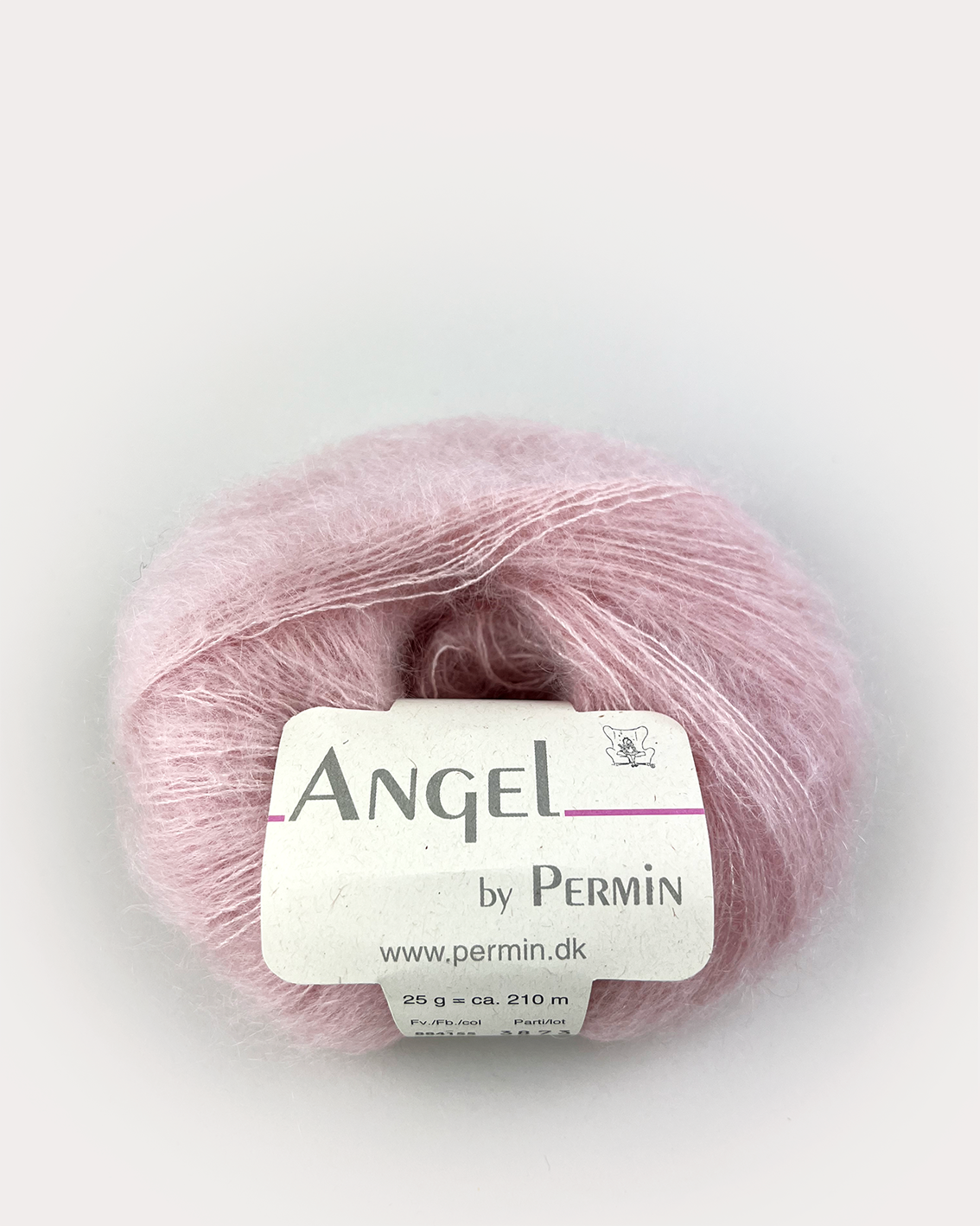Angel Permin - Mohair og silkegarn - 884155 Sart rosa