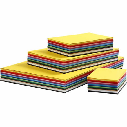 Creativ Karton i Ass. Farver - 1800 Ark til DIY Projekter