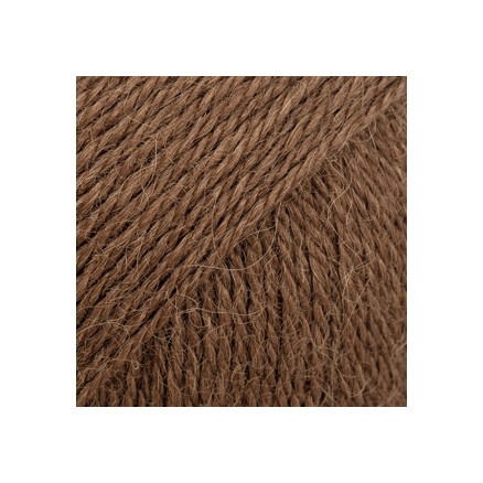 Drops Alpaca Garn Unicolor 9042 Kastanje - Luksusgarn