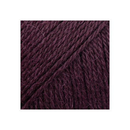 Drops Alpaca Garn Unicolor 9044 - Mørk Drue Tilbud!
