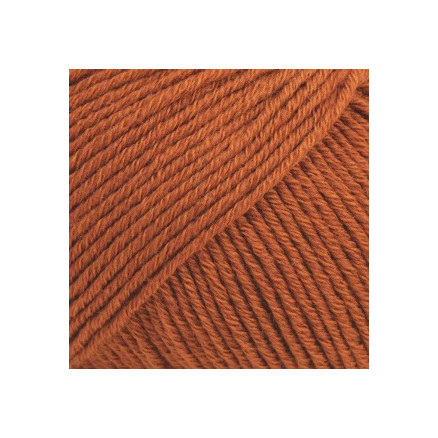 Drops Cotton Merino Garn Unicolor 25 Rust - Udsalg!