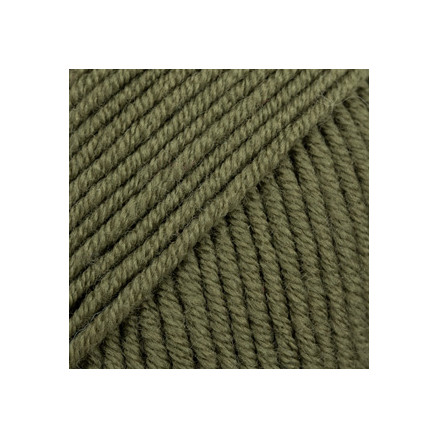 Drops Merino Extra Fine Garn Unicolor 53 Mosgrøn - Udsalg!